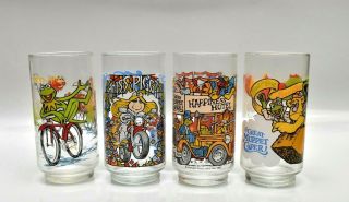 Set Of 4 Vintage 1981 Great Muppet Caper The Muppets Mcdonald 