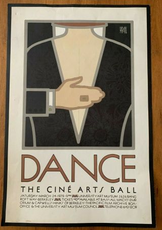 David Lance Goines Poster Dance Cine Arts Ball Berkeley 1978