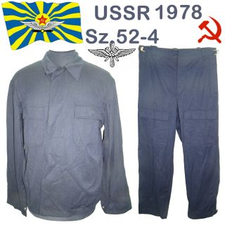 Rare 1978 Sz 52 - 4 Summer Uniform Of The Ussr Air Force Soviet Army Ussr