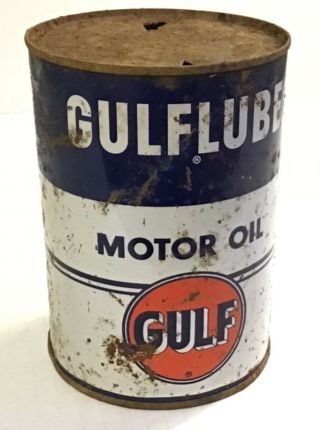 Vintage Gulflube Motor Oil
