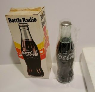 Vintage Old Stock Coke Bottle Am Radio Coca Cola Advertising Nos