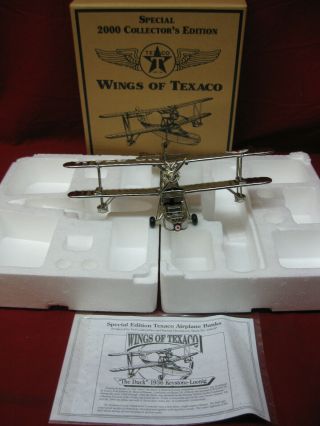 Special 2000 Collectors Edition Wings Of Texaco Coin Bank " The Duck " 1936