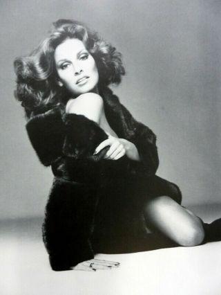 Raquel Welch Vintage Bill King Blackglama Poster Mink Fur Ad Actress Nm