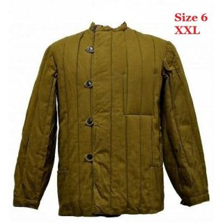 Soviet Russian Telogreika Military Ww2 Winter Jacket Vintage Fufaika Ussr Size 6