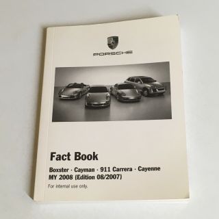 Porsche Pocket Fact Book Boxster,  Cayman,  911 Carrera & Cayenne.  2008 Models