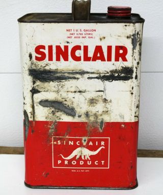 Vintage Sinclair Motor Oil Can - 1 Gallon Can