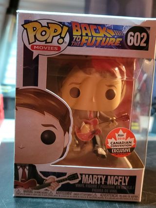 Funko Pop Marty Mcfly With Guitar 602 Back To The Future