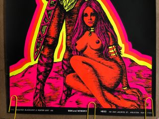 Man & Woman ll Vintage Blacklight Poster 1970 Houston Poster Inc 3