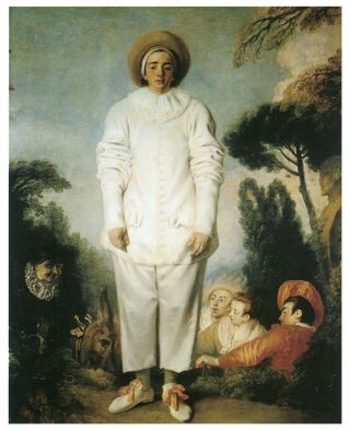 Pierrot Giles 1721 Watteau Famous Classical Great Art Painting Print 24x36