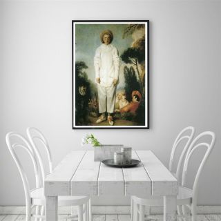 Pierrot Giles 1721 Watteau Famous Classical Great Art Painting Print 24x36 2