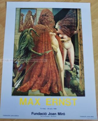 Exhibtion Poster 1986 - Max Ernst - Fundacio Joan Miro Barcelona