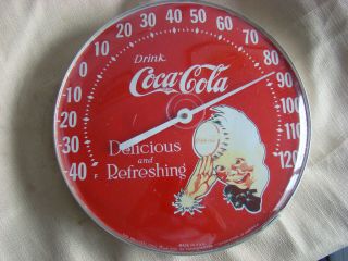 Vintage Coca Cola Thermometer Not - F - 1