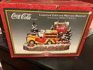 Coca Cola Limited Edition Motion Musical Display Featuring Emmett Kelly