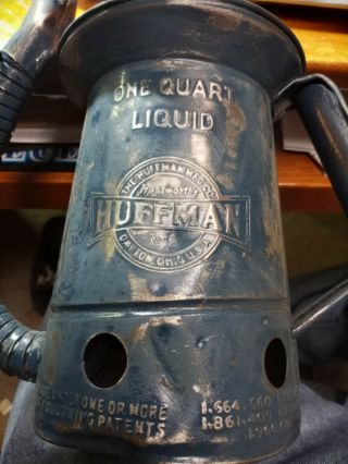 Vintage Huffman Oil Can One Quart Liquid Huffy Service Station Ohio Shop Collect