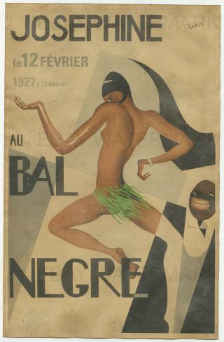 1927 Josephine Baker French Advertising Poster 11x17 Caron M Ducelier