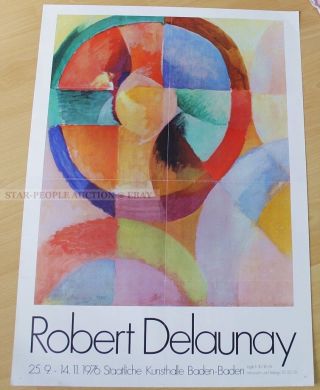 German Exhibition Poster 1976 - Robert Delaunay Art Print