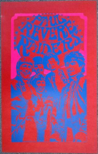 Paul Revere And The Raiders Psychedelic Poster Printed 1967