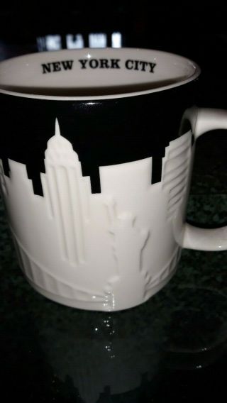 New2012 Starbucks York City 3d Coffee Mug Nyc Skyline Taxi Liberty Siren16oz