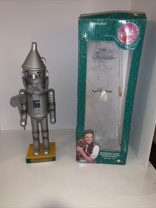 Wizard Of Oz Tin Man Nutcracker - 14.  5” By Kurt Adler Vintage