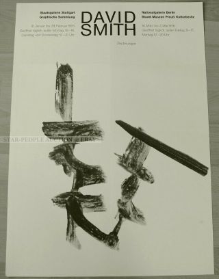 German Exhibition Poster 1976 - David Smith - Drawings Art Print