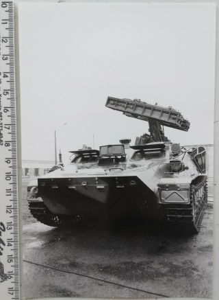 Soviet Anti - Aircraft Missile System Strela - 10 Ussr Military Tank Vintage Photo