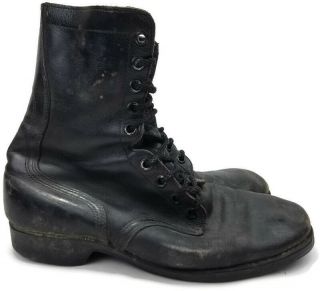 Us Military Ro - Search Black Leather Combat Boots Men’s Size 11 R Usa 1981