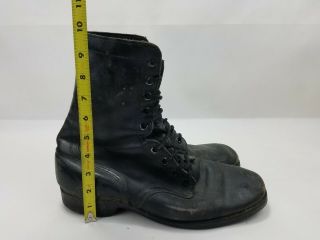 US Military Ro - Search Black Leather Combat Boots Men’s Size 11 R USA 1981 2