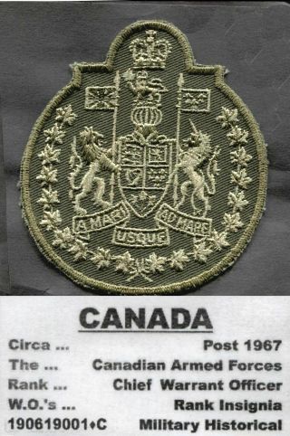 Rank Badges • Canada • Caf 