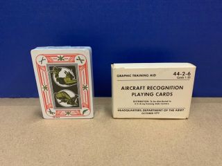 Aircraft Recognition Playing Cards Oct 1979 Training Aid 44 - 2 - 6 - Pristine