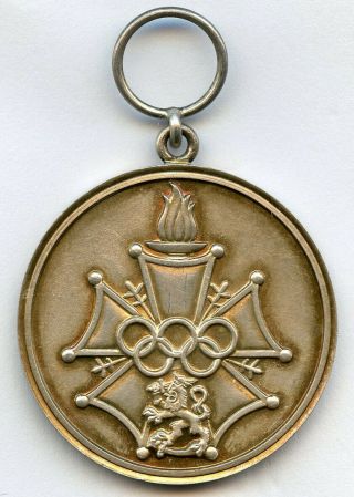 Finland Olympic Helsinki 1952 Silver 916 Medal Of Merit