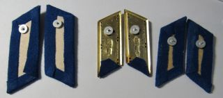 SOVIET MILITARY UNIFORM 3 pairs of COLLAR TABS for KGB overcoat,  cloak,  tunic 2