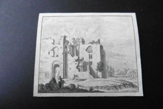 Dutch School 17thc - Animated Landscape - Soldier Near Castle Ruins - Ink