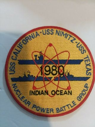 Uss Nimitz Cvn - 68 Indian Ocean Battle Group Patch,  1980,  Nr