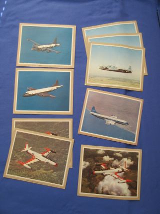 6 Vintage Lockheed Military Aircraft: 9 Photo Art Prints W/ Specifications