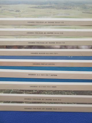 6 Vintage Lockheed Military Aircraft: 9 PHOTO ART PRINTS w/ specifications 3