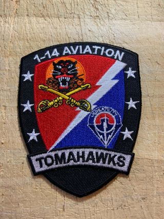 1980s/1990s? Us Army Patch - 1/14 Aviation Tomahawks - Beauty
