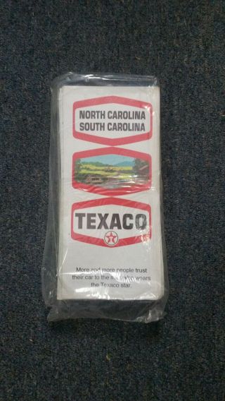 1970 Nos Texaco Gas Station Road Maps Dealer Rack Pack 25 North South Carolina