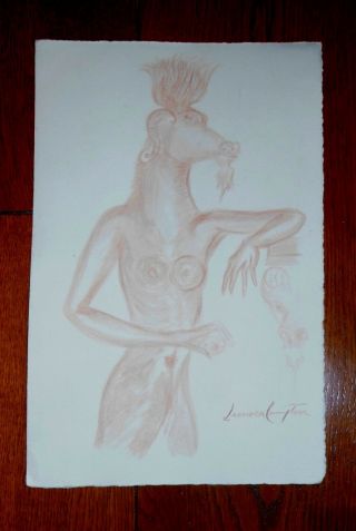 Leonora Carrington Crayon On Paper