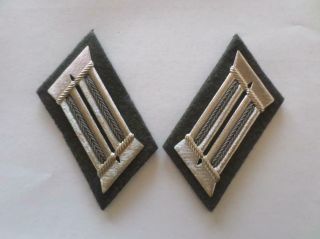 Ddr East German Nva Army Collar Tabs Air Defence (for Officer Uniform - Jacket)