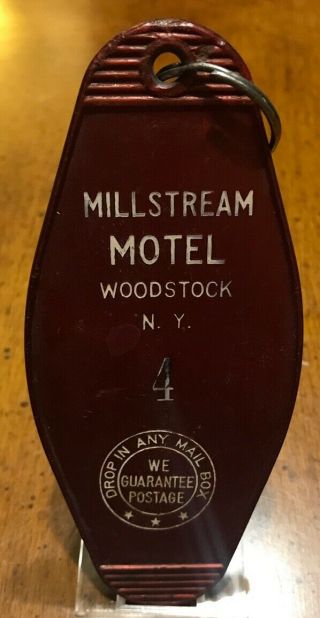 Vintage Collectable Millstream Motel Woodstock,  York Room Key And Fob 4