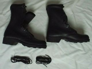 US Military Army Ro - Search Black Leather Combat Boots Men’s Size 3 1/2,  3.  5 2