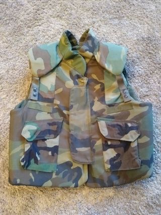 Military Body Armor Fragmentation Protective Camo Vest Ground Troops Large L