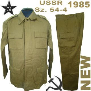 Very Rar Sz.  54 - 4 Cotton Afganka Soviet Sand Camo Field Uniform Afghanka 1985