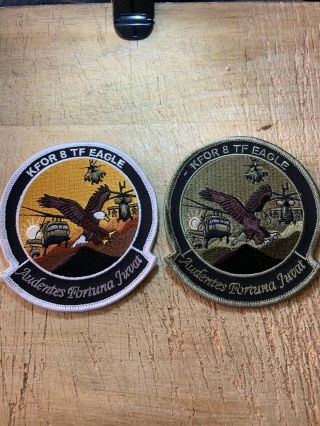 1980s/1990s? 2 - Us Army Patches - Kfor 8 Tf Eagle - Beauties