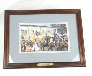 Dale Gallon Framed " Sabers And Roses " Limited Edition Signed Art Print Civil War