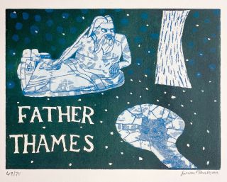 Julian Trevelyan Signed Limited Edition 1969 Etching Father Thames