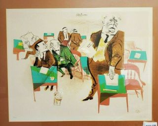 William Gropper " The Speaker " Signed & Numbered Lithograph 153/200