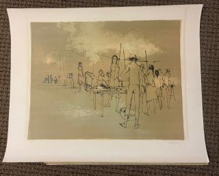 Listed French Artist Jean Jansem,  Signed Etching 65/120 Market