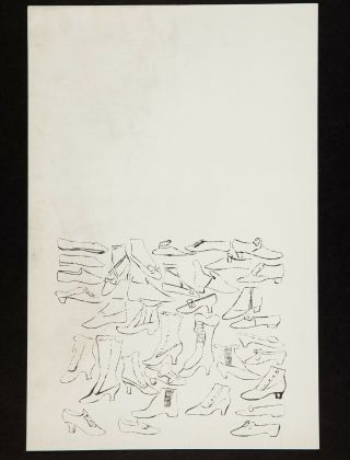 Pm12 1950s Andy Warhol A La Recherche Du Shoe Perdu Offset Lithograph