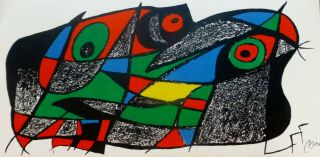 Joan Miro Escultor - Sculptor Sweden Signed Limited To 1500 Lithograph 1974
